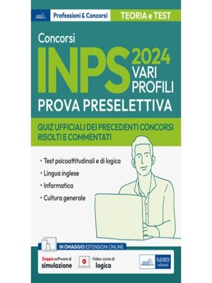 cover image of [EBOOK] Concorsi INPS 2024 Vari profili-Prova preselettiva